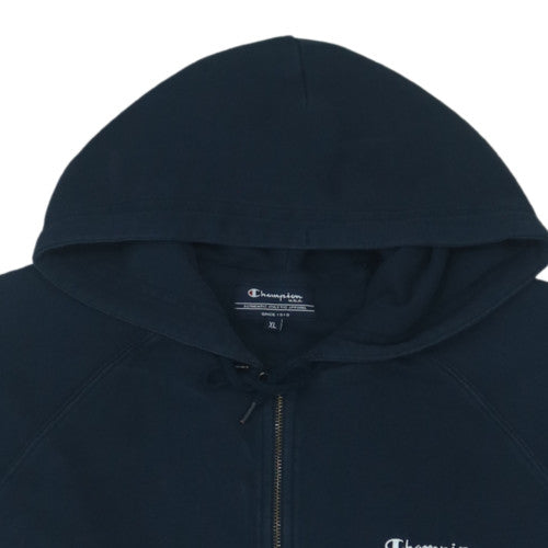 Champion Men's Navy Full Zip Hoodie XL Classic Athletic Style