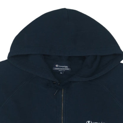 Champion Men's Navy Full Zip Hoodie XL Classic Athletic Style