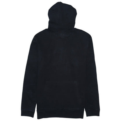 GAP Mens Black Pullover Hoodie S Logo Graphic Fleece Sweatshirt