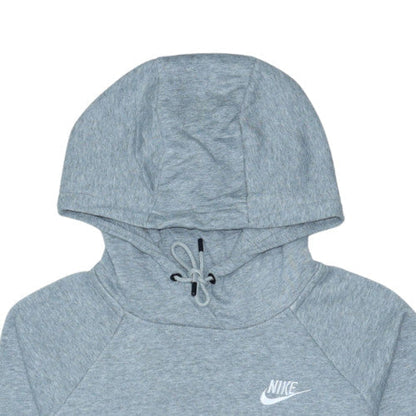 Nike Boys Grey XS Pullover Hoodie - Cotton Blend Comfortable Sportswear