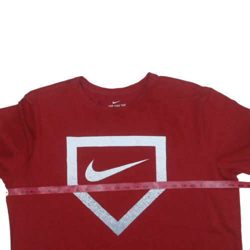 Nike Men's Red Dri-Fit Graphic Logo 2XL Short Sleeve T-Shirt