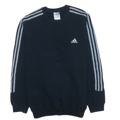 Adidas Men's Black Crew Neck Pullover Sweatshirt L Sports Fleece