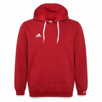 Adidas Men's Red XL Pullover Hoodie Fleece Logo Sport Style