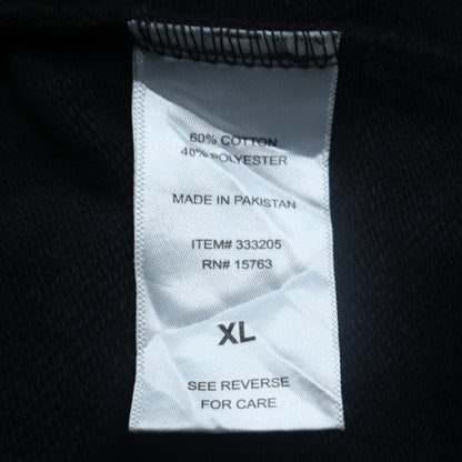 Champion Mens Black XL Pullover Sweatshirt Embroidered Logo