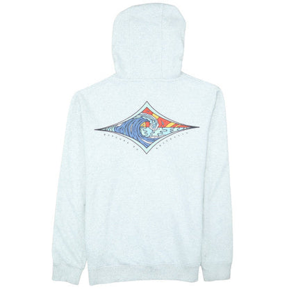 Rip Curl Men's Grey Small Pullover Surf Hoodie with Logo Print
