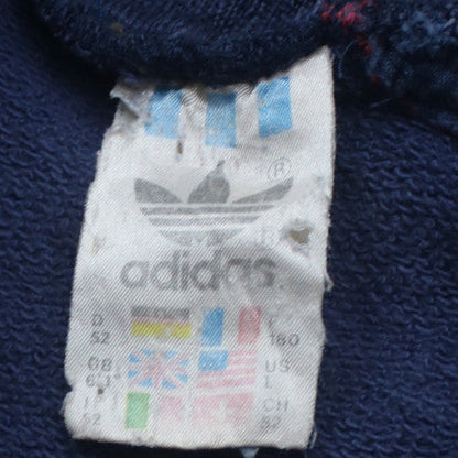 Adidas Men's Blue Vintage 80s Striped Cardigan Size M