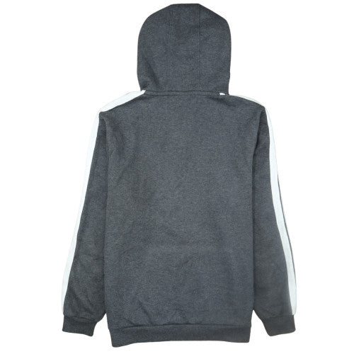 Lonsdale Men's Grey Pullover Hoodie L Logo Sports Fleece Sweatshirt