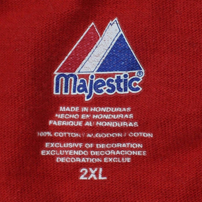 Majestic Men's Red St. Louis Cardinals 2XL Cotton Baseball T-Shirt