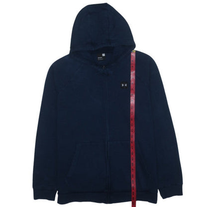 Under Armour Men’s Blue Full Zip Hoodie Size L Fleece Sweatshirt
