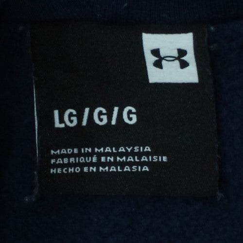 Under Armour Men’s Blue Full Zip Hoodie Size L Fleece Sweatshirt