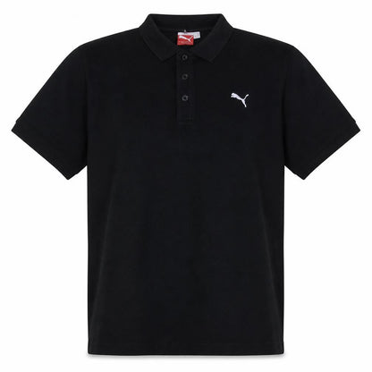 Puma Men's Black XL Regular Fit Cotton Polo Shirt