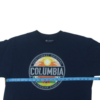 Columbia Men's Navy Blue Graphic Print Crew Neck T-Shirt XL