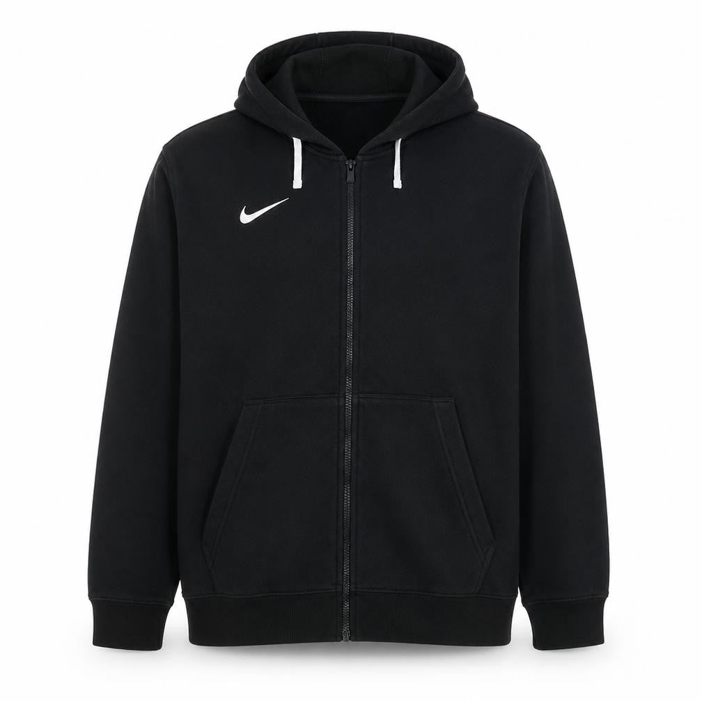 Nike Mens Black 2XL Full Zip Hoodie Fleece Sportswear