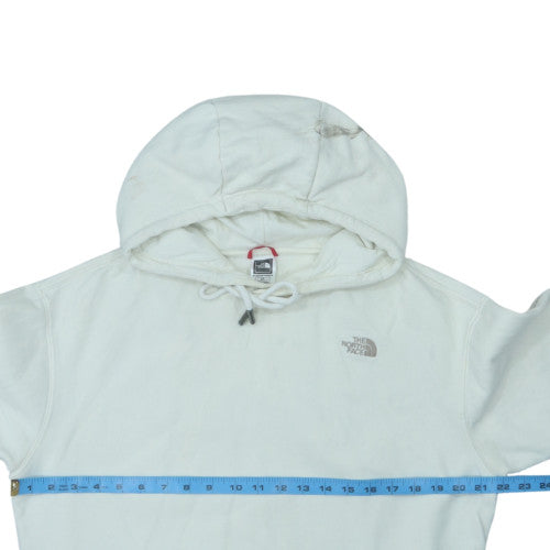 The North Face Womens White Small Pullover Hoodie 100% Cotton