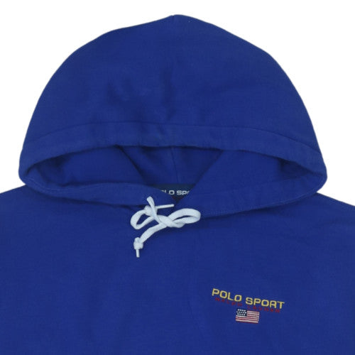 Polo Ralph Lauren Men's Blue Pullover Hoodie M Logo Sportswear