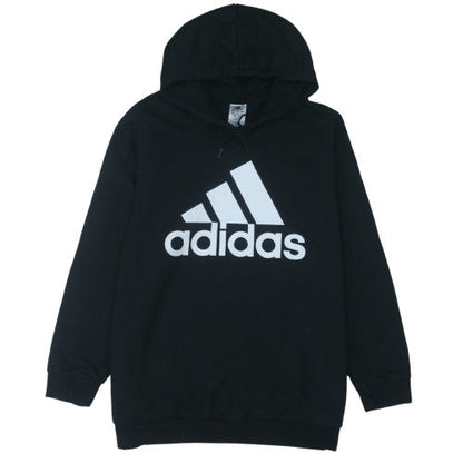 Adidas Mens Black 3XL Pullover Hoodie with Logo Print