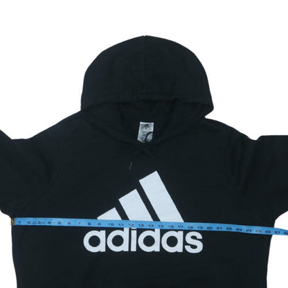 Adidas Mens Black 3XL Pullover Hoodie with Logo Print
