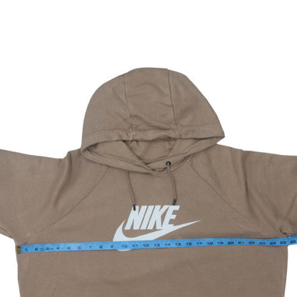 Nike Men’s Brown XL Pullover Hoodie with Logo Print