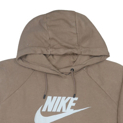 Nike Men’s Brown XL Pullover Hoodie with Logo Print