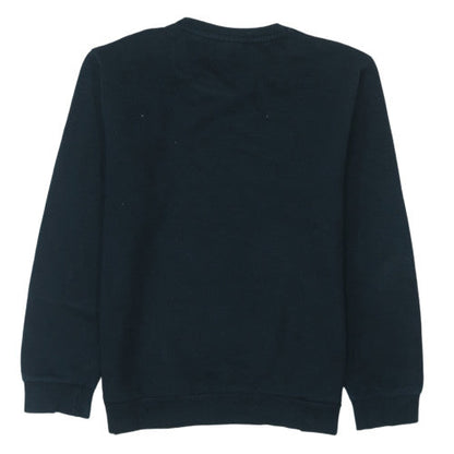 Puma Boys Black Crew Neck Sweatshirt Medium Logo Pullover