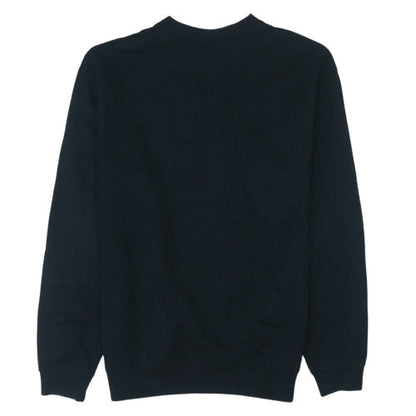Reebok Mens Black Grey Crew Neck Pullover Sweatshirt Size M