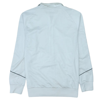 Adidas Men's White Track Jacket M Full Zip Lightweight Sportswear