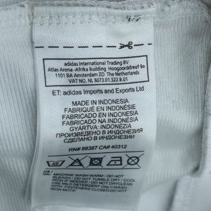 Adidas Men's White Track Jacket M Full Zip Lightweight Sportswear