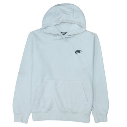 Nike Men's White Pullover Hoodie Medium Fleece Sportswear