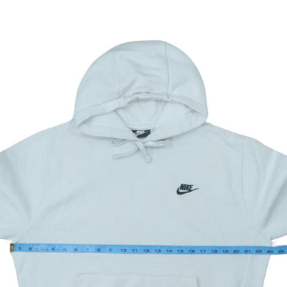Nike Men's White Pullover Hoodie Medium Fleece Sportswear