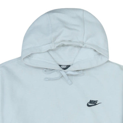 Nike Men's White Pullover Hoodie Medium Fleece Sportswear