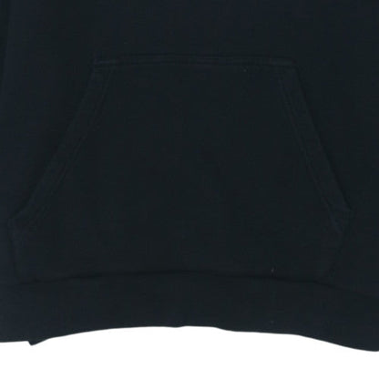 Adidas Mens Black Pullover Hoodie M Logo Fleece Sweatshirt