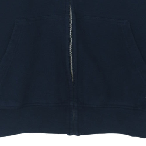GANT Men’s Blue Full Zip Hoodie M Logo Design Cotton Blend
