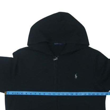 Ralph Lauren Men's Black XL Full Zip Hoodie Sweatshirt