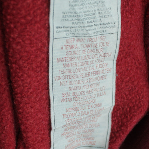 Nike Boys Red Crew Neck Long Sleeve Sweatshirt Size L 14/16 Cotton Blend