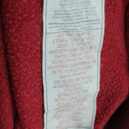 Nike Boys Red Crew Neck Long Sleeve Sweatshirt Size L 14/16 Cotton Blend