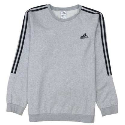 Adidas Mens Grey XL Pullover Sweatshirt Crew Neck Sports Top