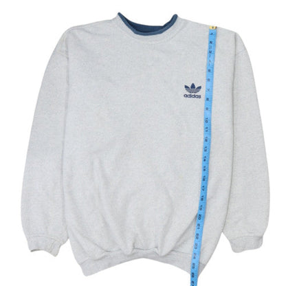 Adidas Men's Grey XL Crew Neck Pullover Sweatshirt