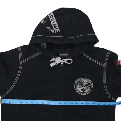 Napapijri Men's Black Full Zip Hoodie Size M Outdoor Fleece