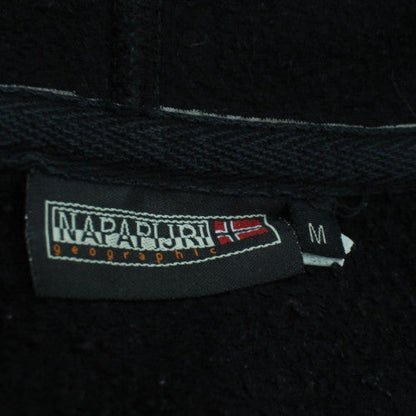 Napapijri Men's Black Full Zip Hoodie Size M Outdoor Fleece