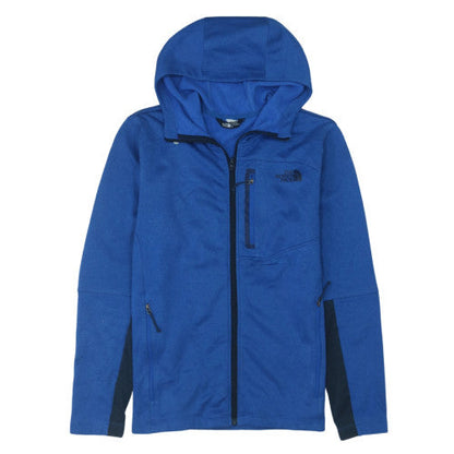 The North Face Men's Blue Full Zip Hooded Fleece Jacket M