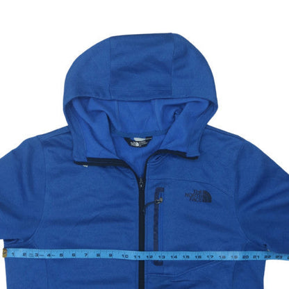 The North Face Men's Blue Full Zip Hooded Fleece Jacket M