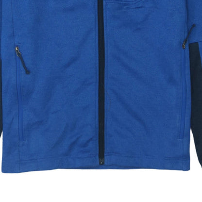 The North Face Men's Blue Full Zip Hooded Fleece Jacket M