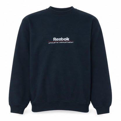Reebok Men's Blue Pullover Sweatshirt M Embroidered Athletic Department