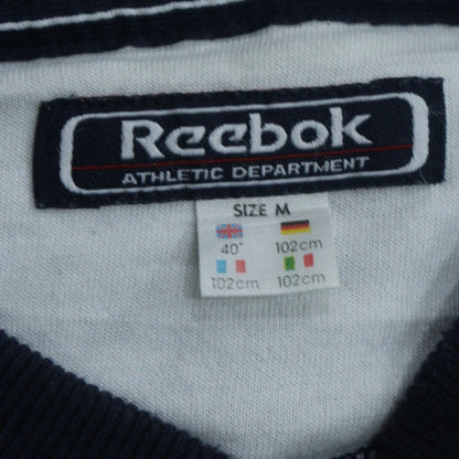 Reebok Men's Blue Pullover Sweatshirt M Embroidered Athletic Department
