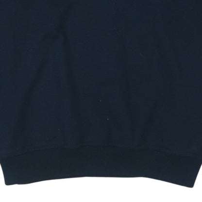 Reebok Men's Blue Pullover Sweatshirt M Embroidered Athletic Department