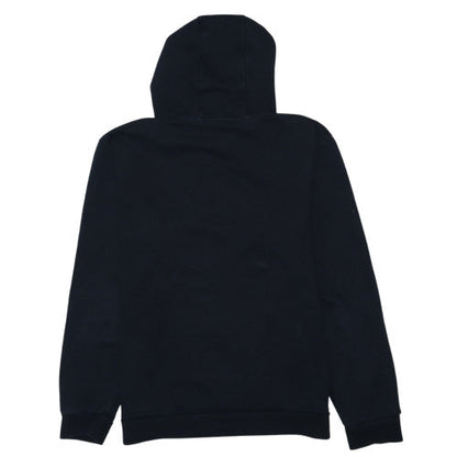 Adidas Womens Black Pullover Hoodie Size M Drawstring Logo Sweatshirt