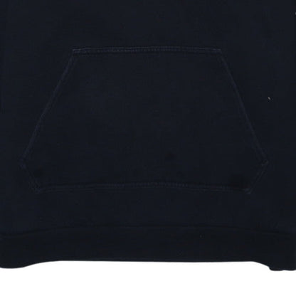 Adidas Womens Black Pullover Hoodie Size M Drawstring Logo Sweatshirt