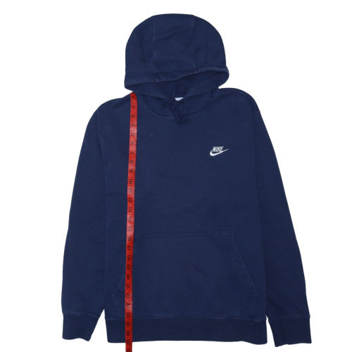 Nike Men's Blue Pullover Hoodie L Fleece Sportswear Sweatshirt