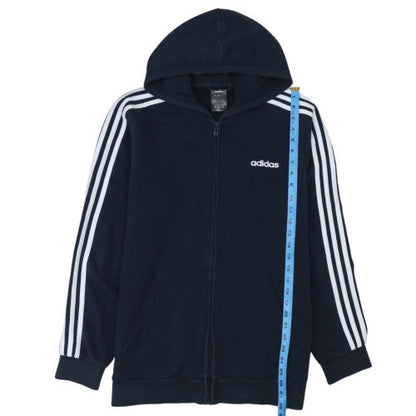 Adidas Men's Blue Full Zip Hoodie Size L Sports Fleece
