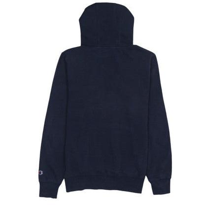 Champion Men's Blue Pullover Hoodie S Regular Fit Embroidered Logo